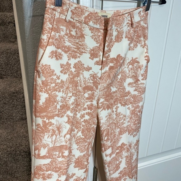 L'AGENCE ludivine trouser in rose tan multi - Picture 8 of 11